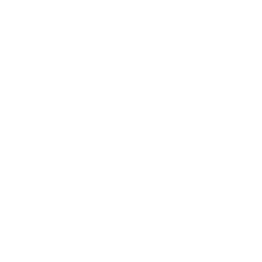 Simple white silhouette of a bus on a black background
